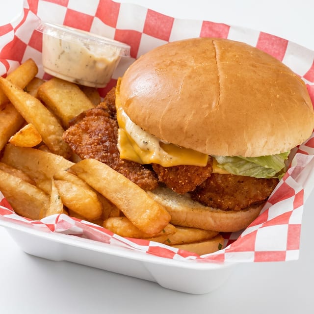 Fish Sandwich & Fries.