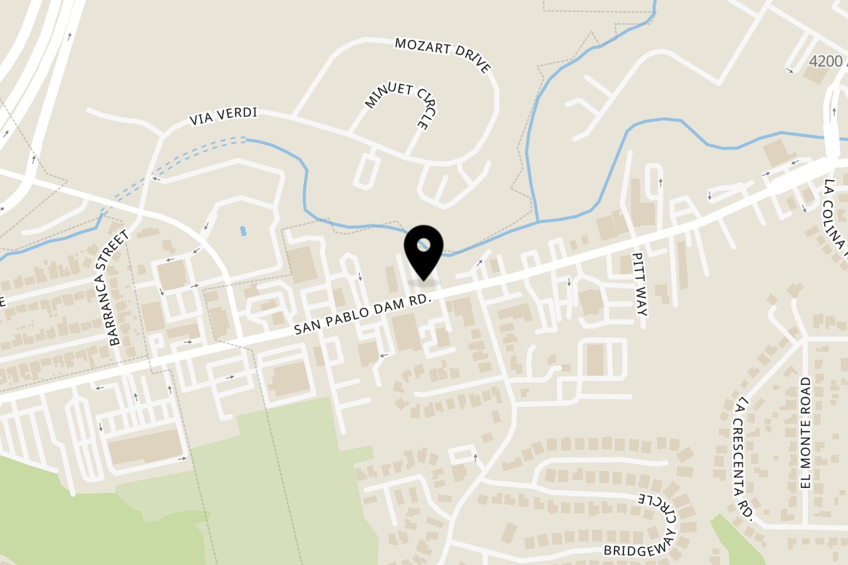 Map showing the location of Who Dat Cat on 3753 San Pablo Dam Rd in El Sobrante