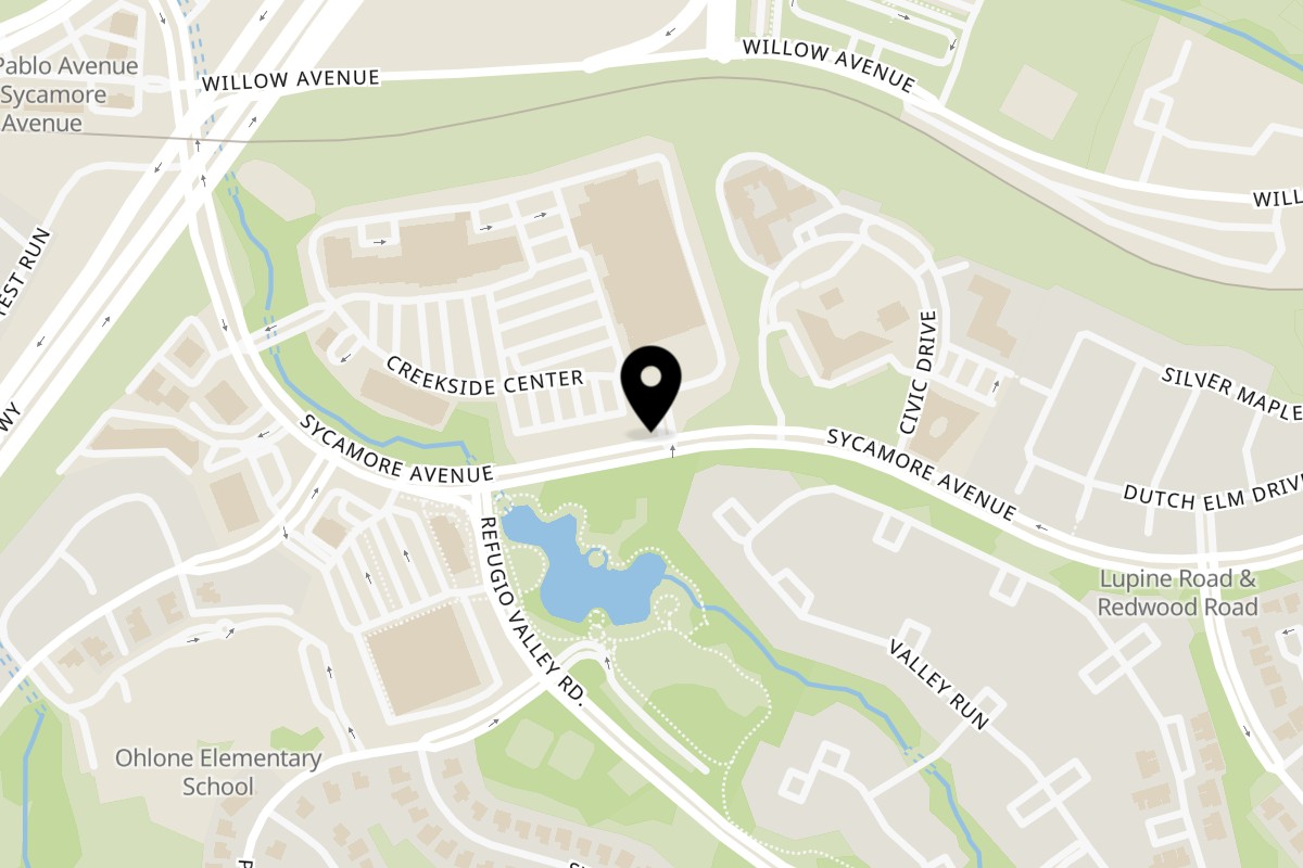 Map showing the location of Who Dat Cat on 1621 Sycamore Ave in Hercules